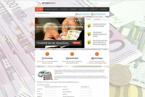 Webseite Pfandprofi GmbH
