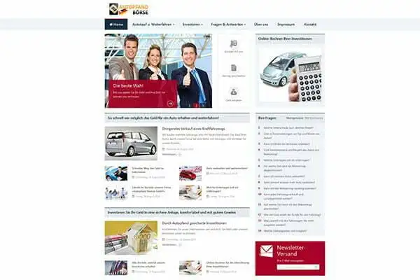 Webseite Autopfandbörse GmbH